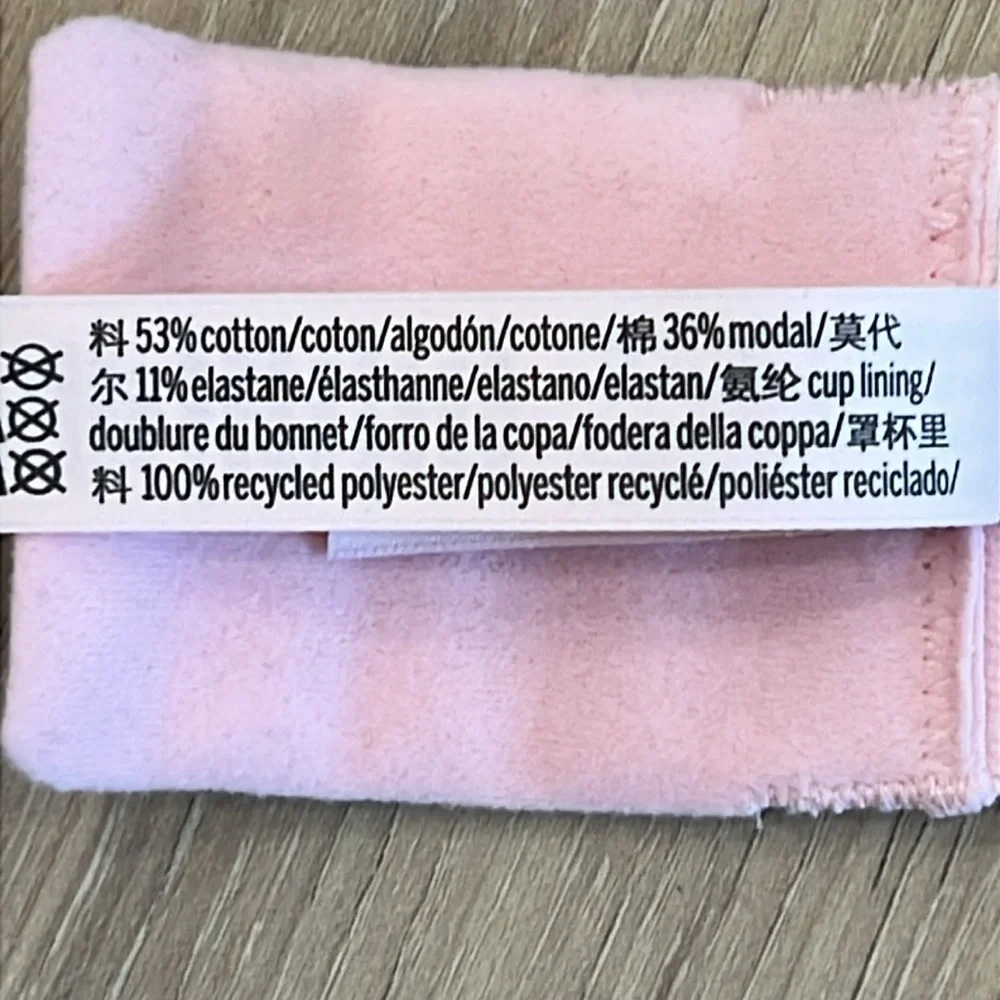 Victoria’s Secret T-SHIRT Lightly Lined Full-Coverage Cotton Bra - Pink Stripes - Picture 7 of 7